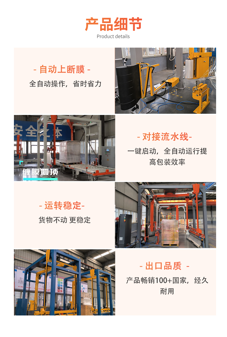 MP402D 全自动在线式旋臂缠绕覆顶机(图3)